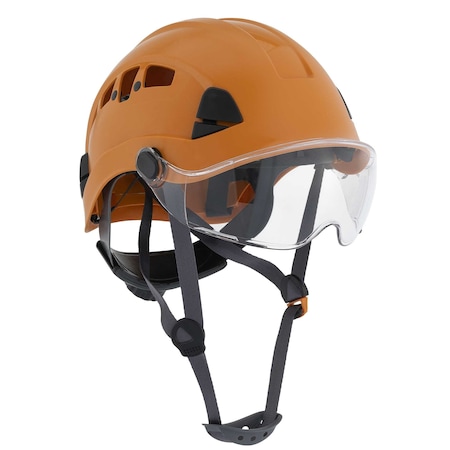 Jackson Safety PC + ABS, 6 Point Ratcheting, Rapid Dial, Orange 20973